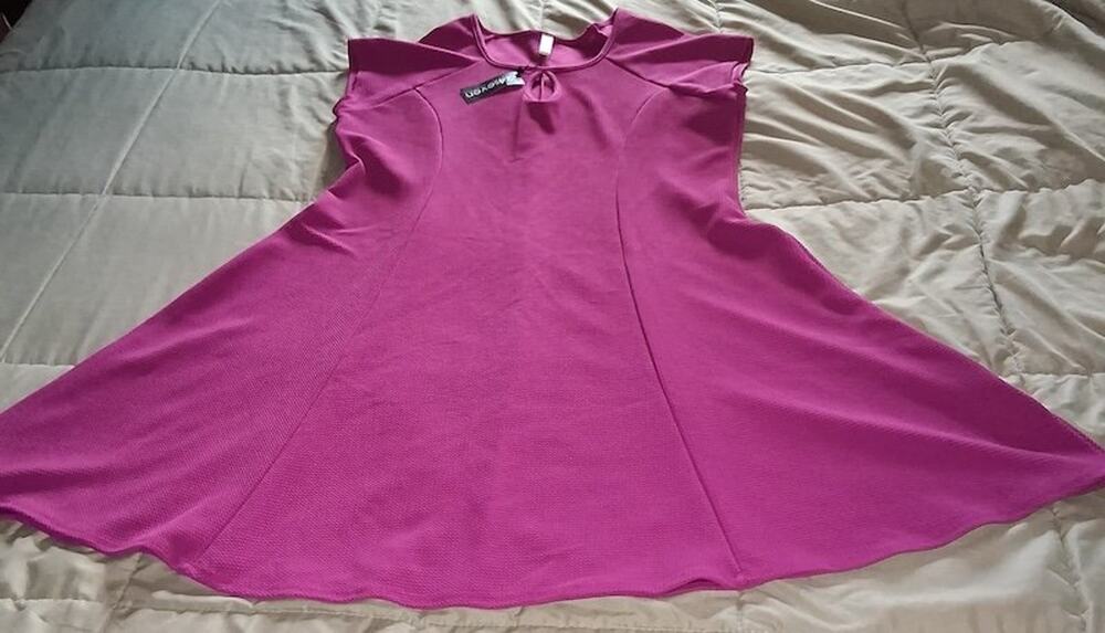 24seven NWT Comfort Apparel Magenta Dress Size 2X